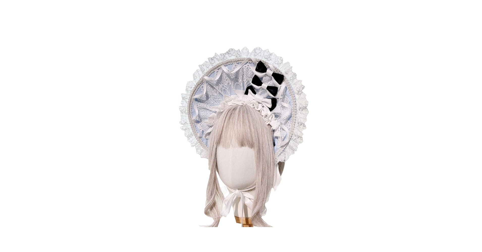 Amazon.co.jp: ロリィタ ボンネット 髪飾り レース帽 ヘア